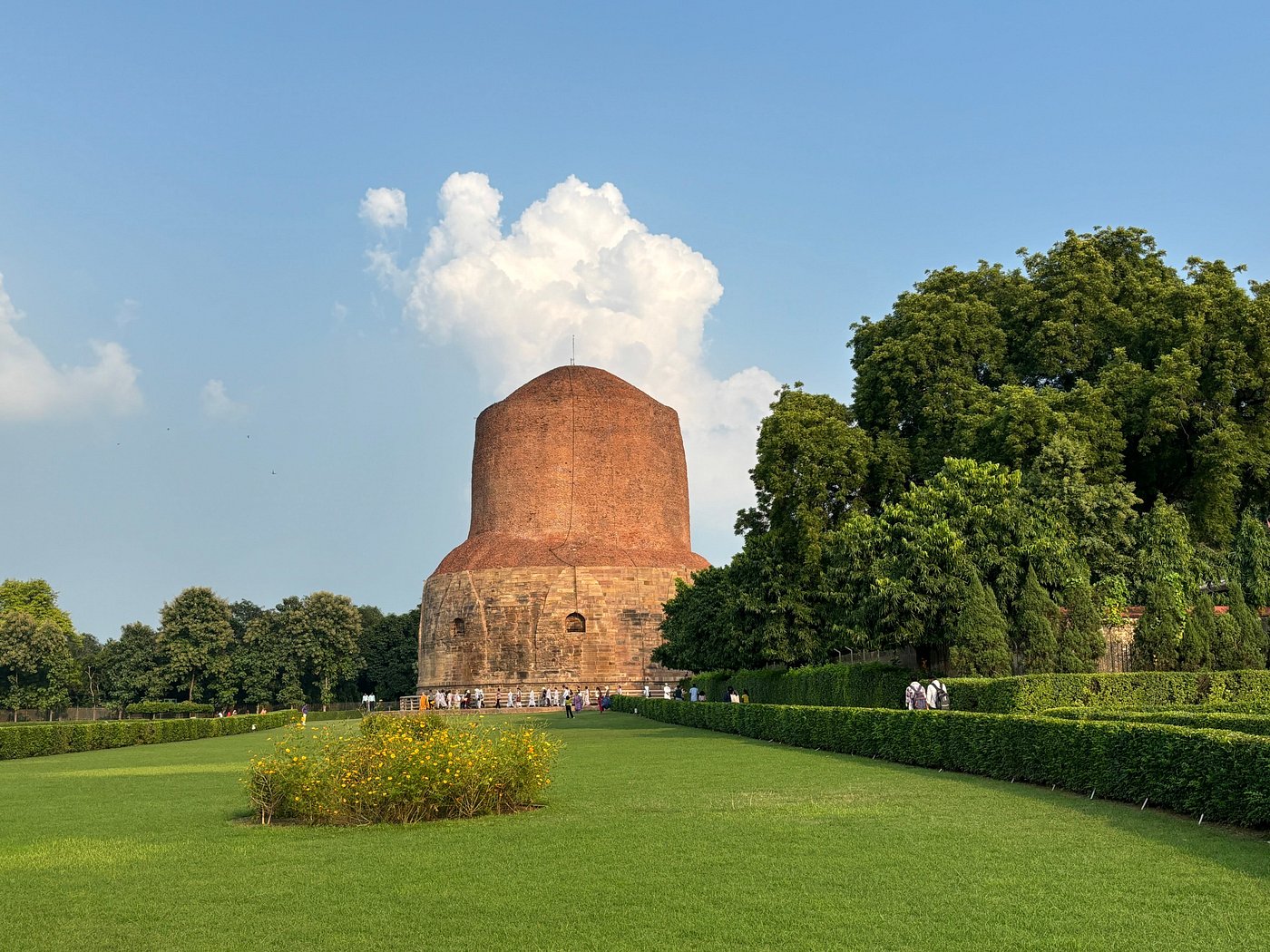 Dhamek Stupa at Sarnath archaeological complex near Varanasi